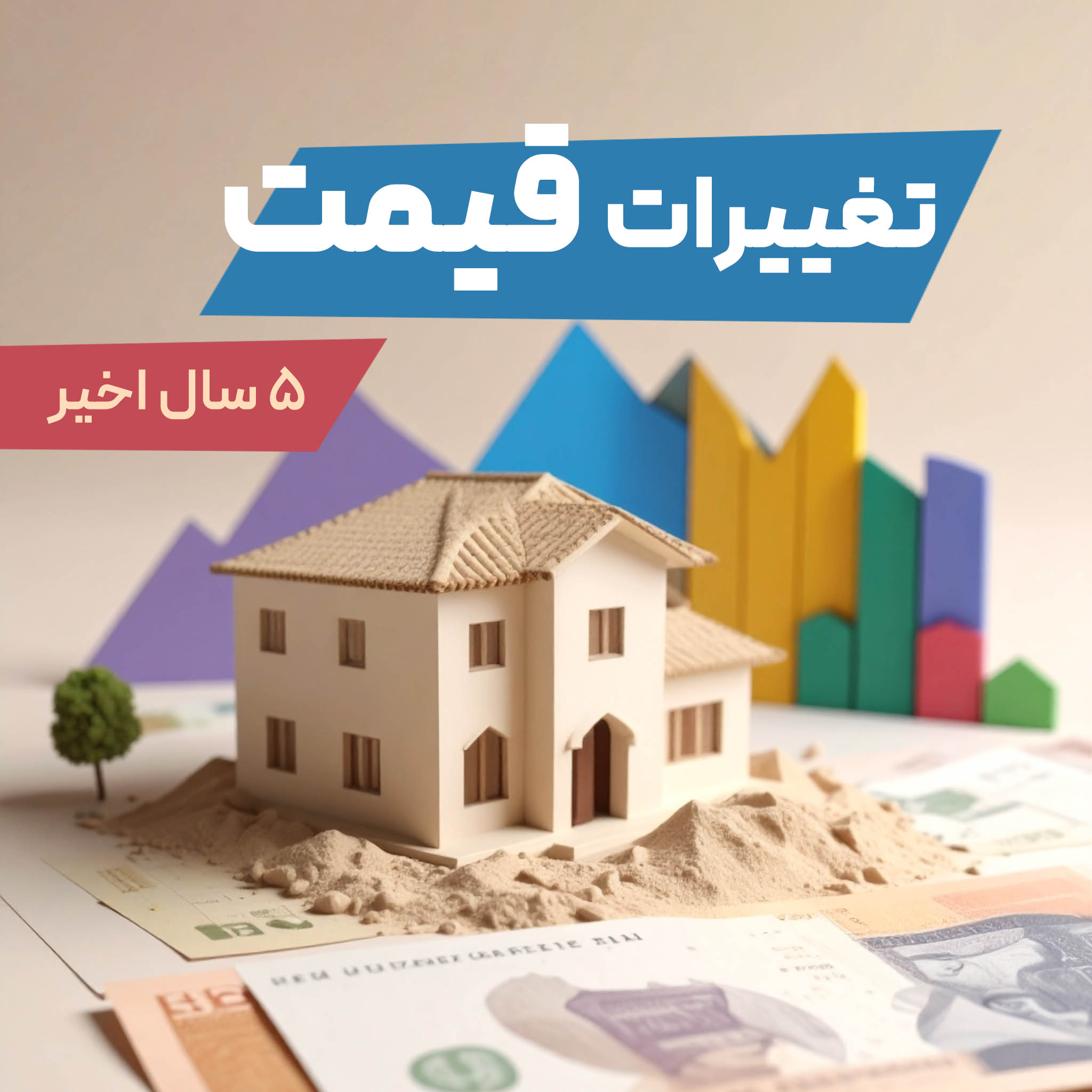 بررسی تغییرات قیمتی ویلاهای شهرک غرب در ۵ سال اخیر